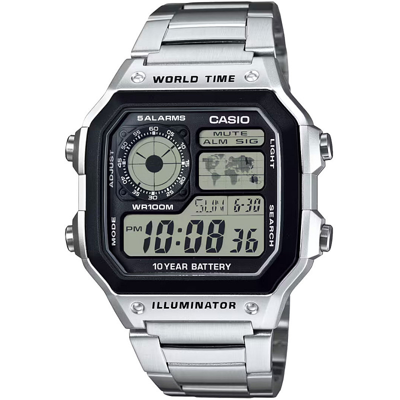 Мъжки часовник Casio - AE-1200WHD-1AVDF 1 - Timezone-bg.com Мъжки часовник Casio - AE-1200WHD-1AVDF 1
