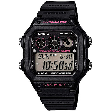 Мъжки дигитален часовник Casio - AE-1300WH-1A2VDF