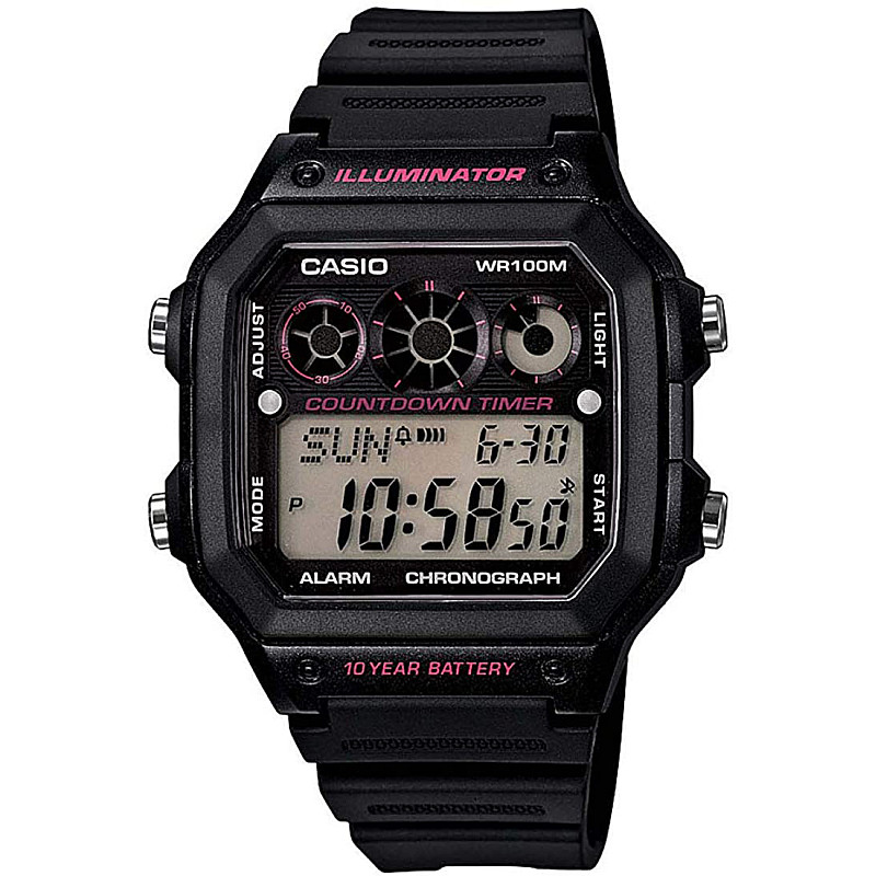 Мъжки дигитален часовник Casio - AE-1300WH-1A2VDF 1