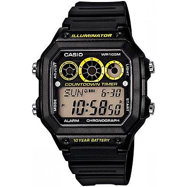 Мъжки дигитален часовник Casio - AE-1300WH-1AVDF 1