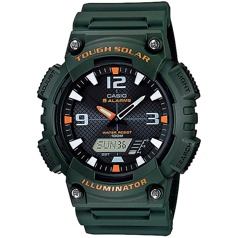 Мъжки дигитален часовник Casio Solar - Casio Collection - AQ-S810W-3AVDF 1