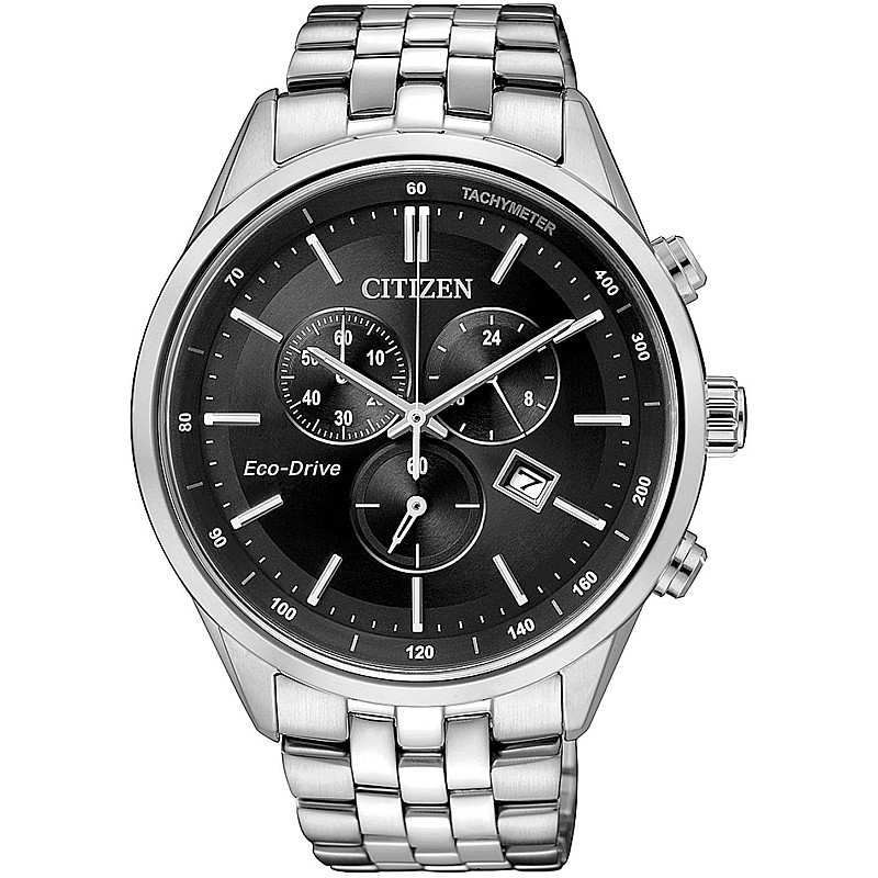 Мъжки часовник CITIZEN Eco-Drive Sapphire Collection Black Dial - AT2141-87E