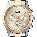 Дамски аналогов часовник Q&Q Dual-Time - C71A-004PY 2