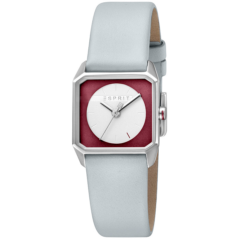 Дамски часовник ESPRIT ES Cube Mini Silver Bordeaux L.Grey - ES1L070L0025