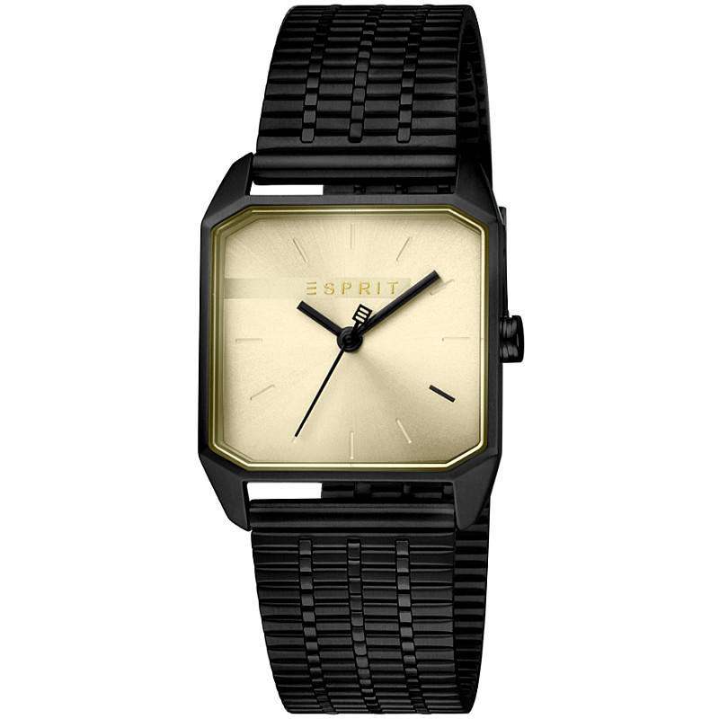 Дамски часовник ESPRIT Cube Ladies Gold Black - ES1L071M0045