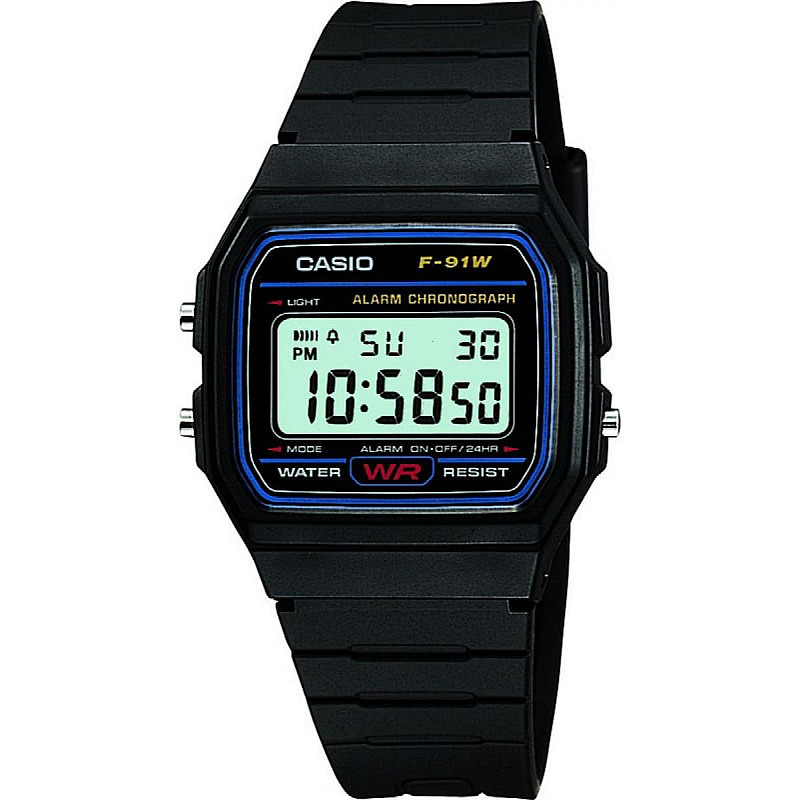 Мъжки часовник CASIO - F-91W-1DG 1 - Timezone-bg.com Мъжки часовник CASIO - F-91W-1DG 1
