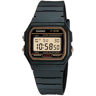 Унисекс дигитален часовник Casio - Casio Collection - F-91WG-9QHDF