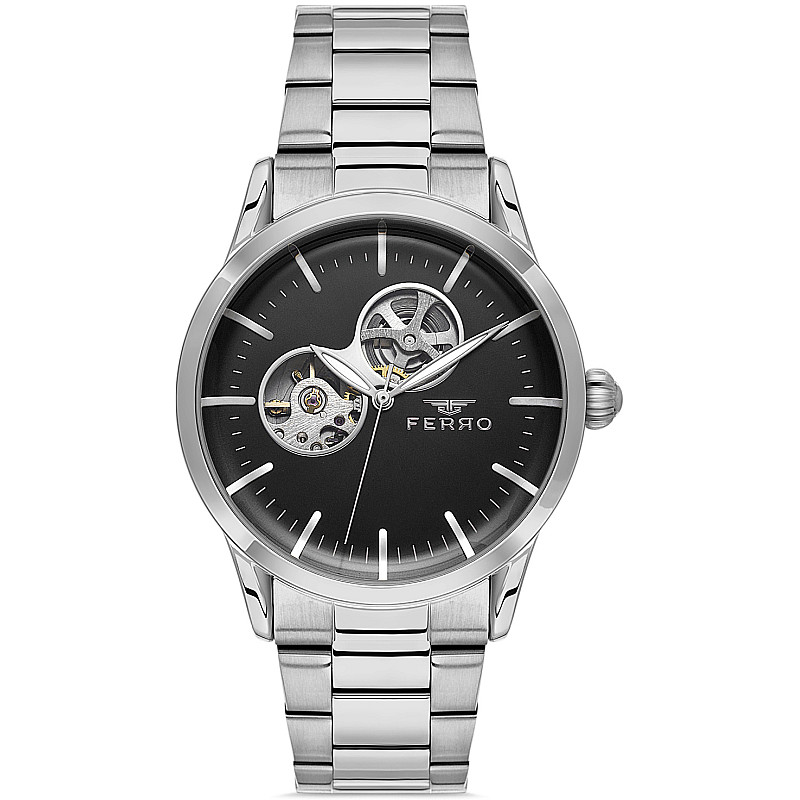 Мъжки часовник Ferro Open Heart - F31445A-A2 1 - Timezone-bg.com Мъжки часовник Ferro Open Heart - F31445A-A2 1