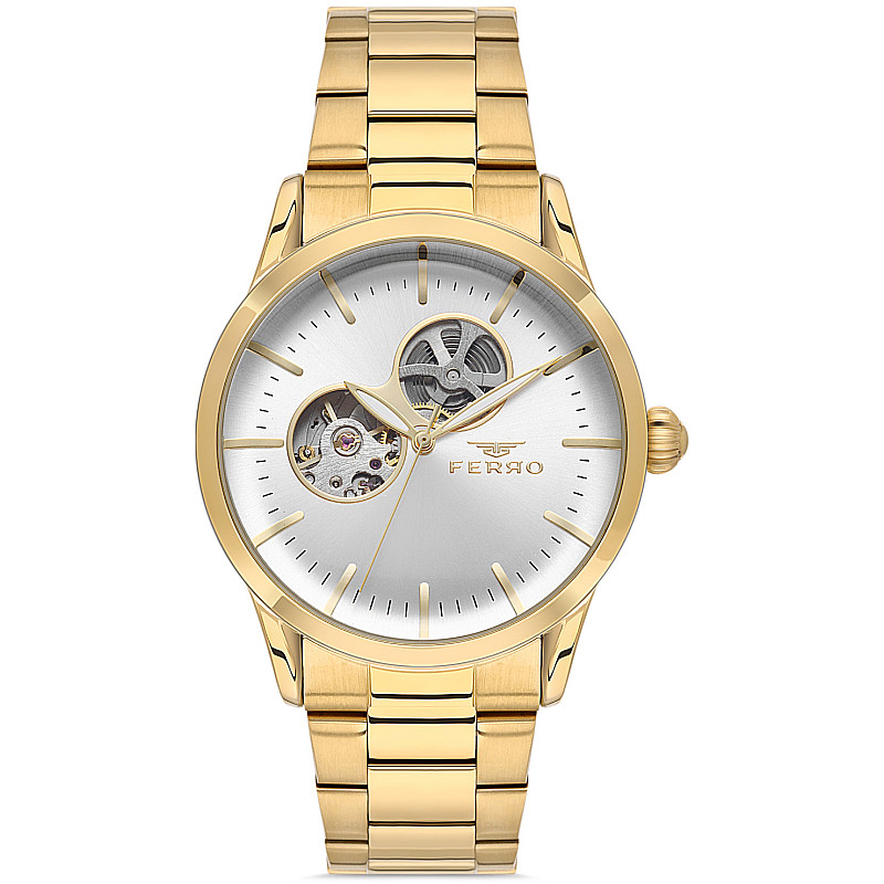 Мъжки часовник Ferro Open Heart - F31445A-B 1 - Timezone-bg.com Мъжки часовник Ferro Open Heart - F31445A-B 1