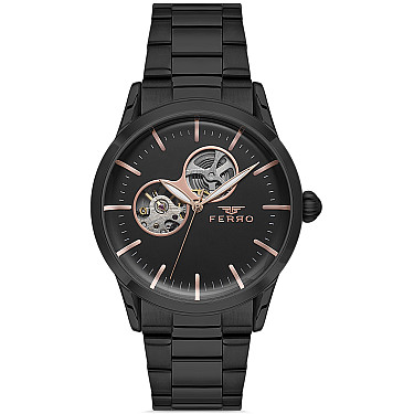 Мъжки часовник Ferro Open Heart - F31445A-G