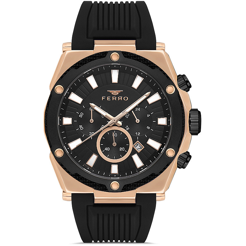 Мъжки часовник Ferro Chronograph - FM11396D-R 1 - Timezone-bg.com Мъжки часовник Ferro Chronograph - FM11396D-R 1