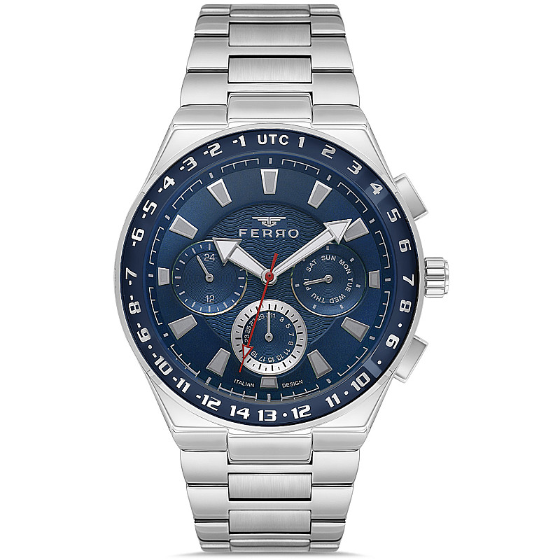 Мъжки часовник Ferro Multi-Dial - FM11594AWT-A3 1 - Timezone-bg.com Мъжки часовник Ferro Multi-Dial - FM11594AWT-A3 1