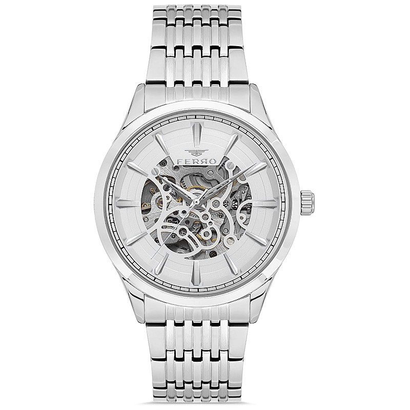 Мъжки часовник Ferro Skeleton Automatic- FM31440A-A 1 - Timezone-bg.com Мъжки часовник Ferro Skeleton Automatic- FM31440A-A 1