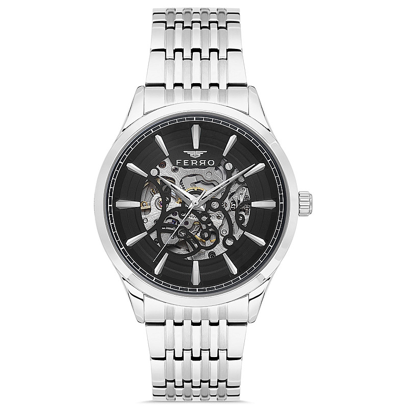 Мъжки часовник Ferro Skeleton Automatic- FM31440A-A2 1 - Timezone-bg.com Мъжки часовник Ferro Skeleton Automatic- FM31440A-A2 1
