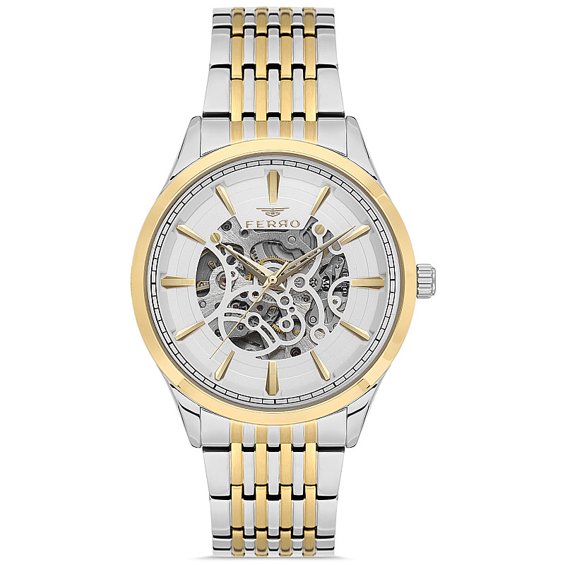 Мъжки часовник Ferro Skeleton Automatic- FM31440A-D 1 - Timezone-bg.com Мъжки часовник Ferro Skeleton Automatic- FM31440A-D 1