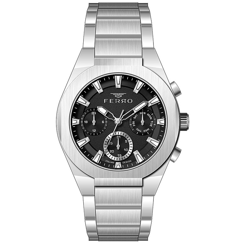 Мъжки часовник Ferro Multi-Dial - FM40182A-A2 - Timezone-bg.com Мъжки часовник Ferro Multi-Dial - FM40182A-A2