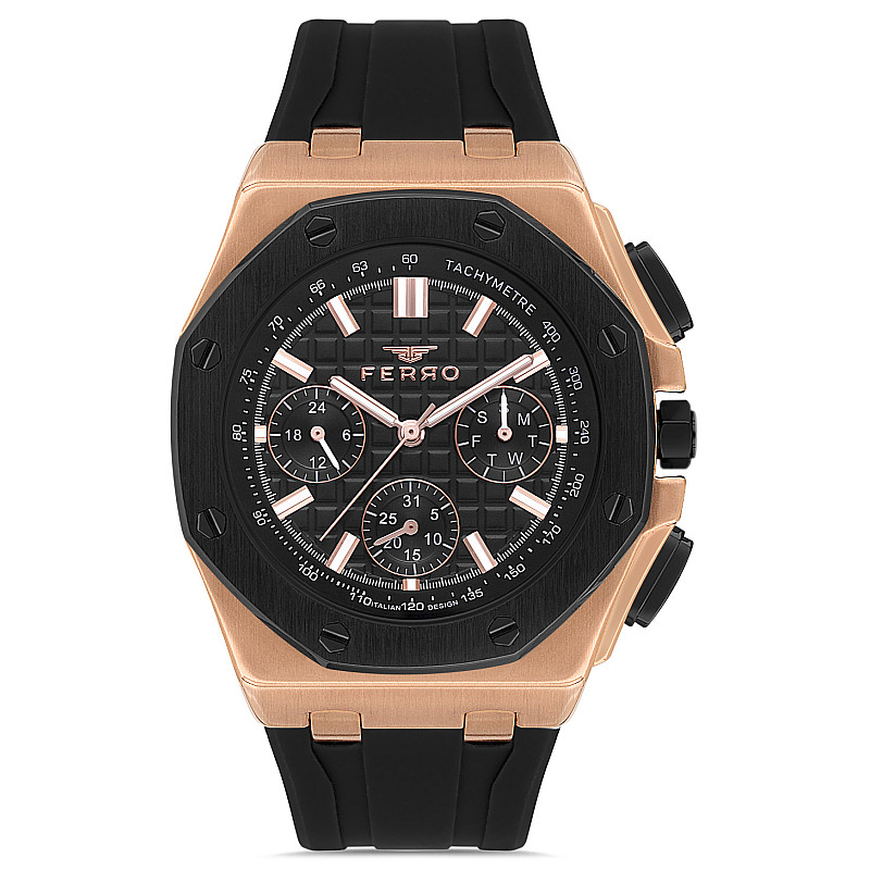 Мъжки часовник Ferro Multi-Dial - FM43001D-R 1 - Timezone-bg.com Мъжки часовник Ferro Multi-Dial - FM43001D-R 1