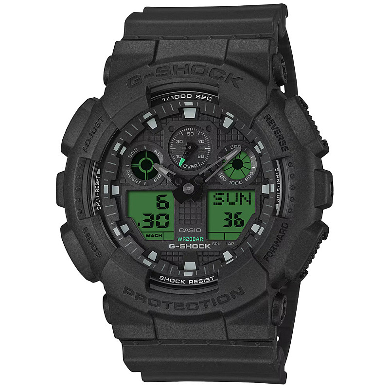 Мъжки часовник Casio G-Shock - GA-100BEG-1AER 1 - Timezone-bg.com Мъжки часовник Casio G-Shock - GA-100BEG-1AER 1