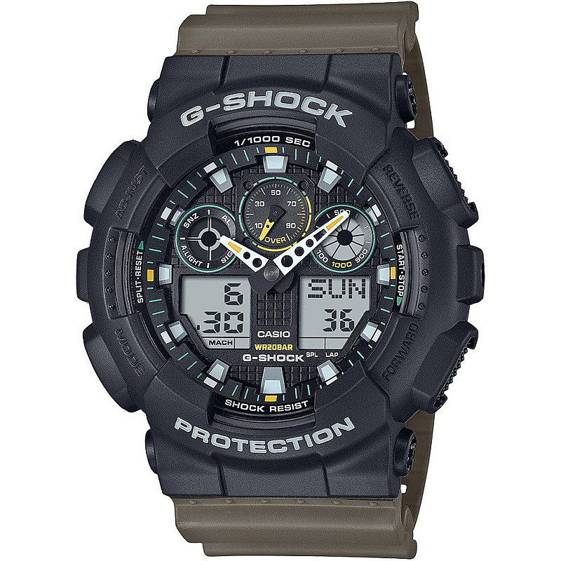 Мъжки часовник Casio G-Shock - GA-100TU-1A3ER 1