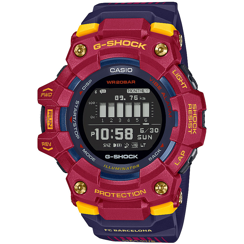 Мъжки часовник Casio G-Shock G-Squad FC Barcelona Limited Edition - GBD-100BAR-4ER 1