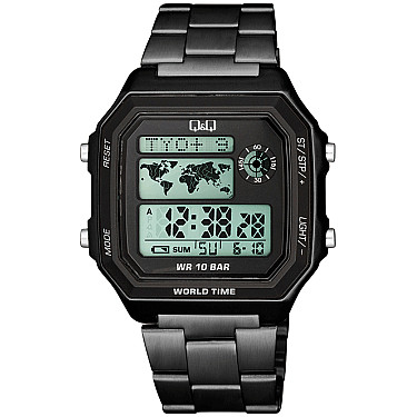 Мъжки дигитален часовник Q&Q World Time - M196J008Y