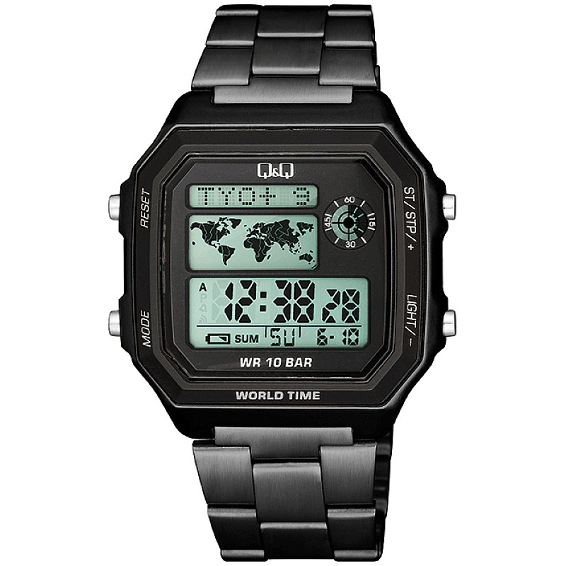 Мъжки дигитален часовник Q&Q World Time - M196J008Y 1