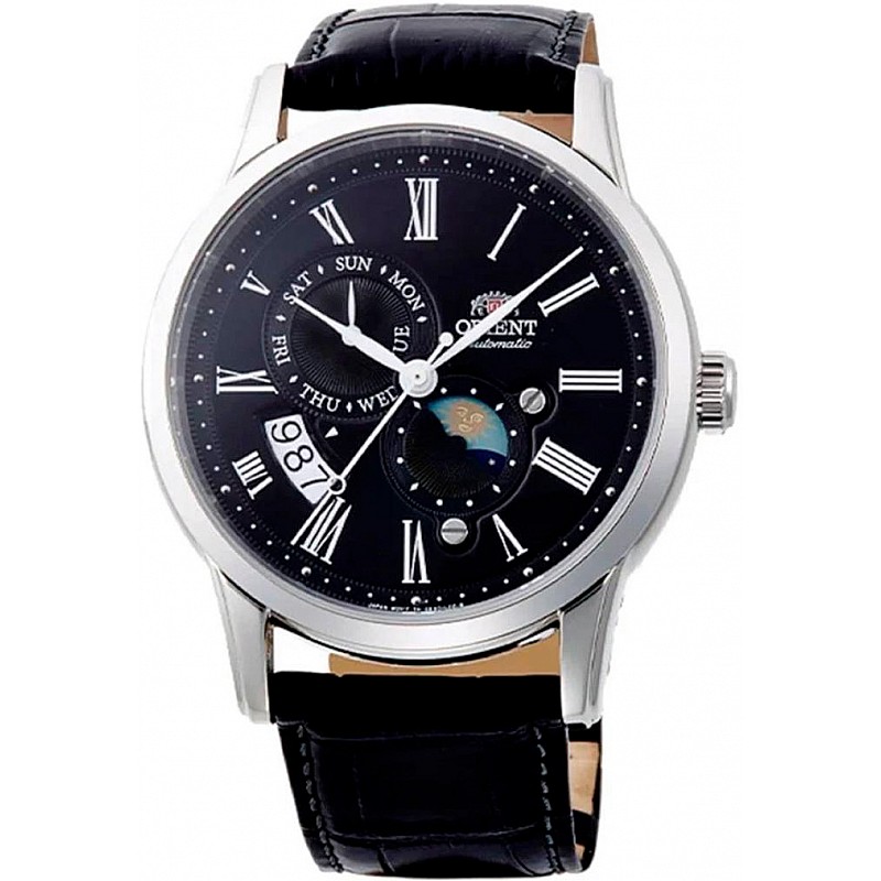 Мъжки автоматичен часовник Orient Classic Automatic Sun and Moon - RA-AK0010B