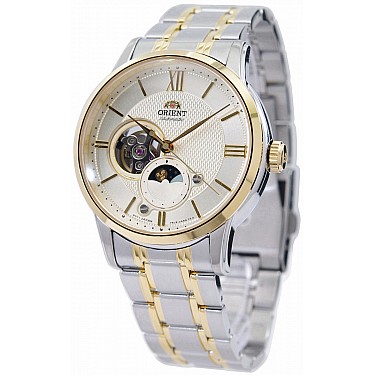 Мъжки автоматичен часовник Orient Classic Sun and Moon - RA-AS0007S