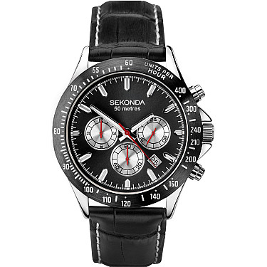 Мъжки часовник Sekonda Classic Dual-Time Chronograph - S-1648E.00