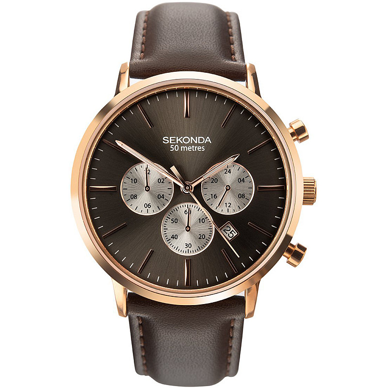 Мъжки часовник Sekonda Classic Dual-Time Chronograph - S-1659.00 1