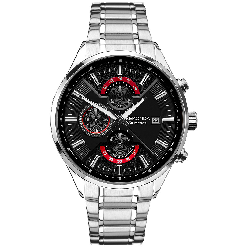 Мъжки часовник Sekonda Men's Classic Dual-Time - S-1697.00 1