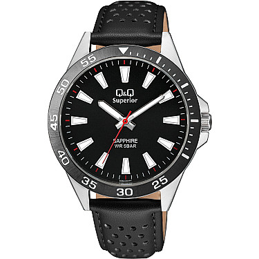 Мъжки аналогов часовник Q&Q Superior Sapphire - S08A-004PY 1