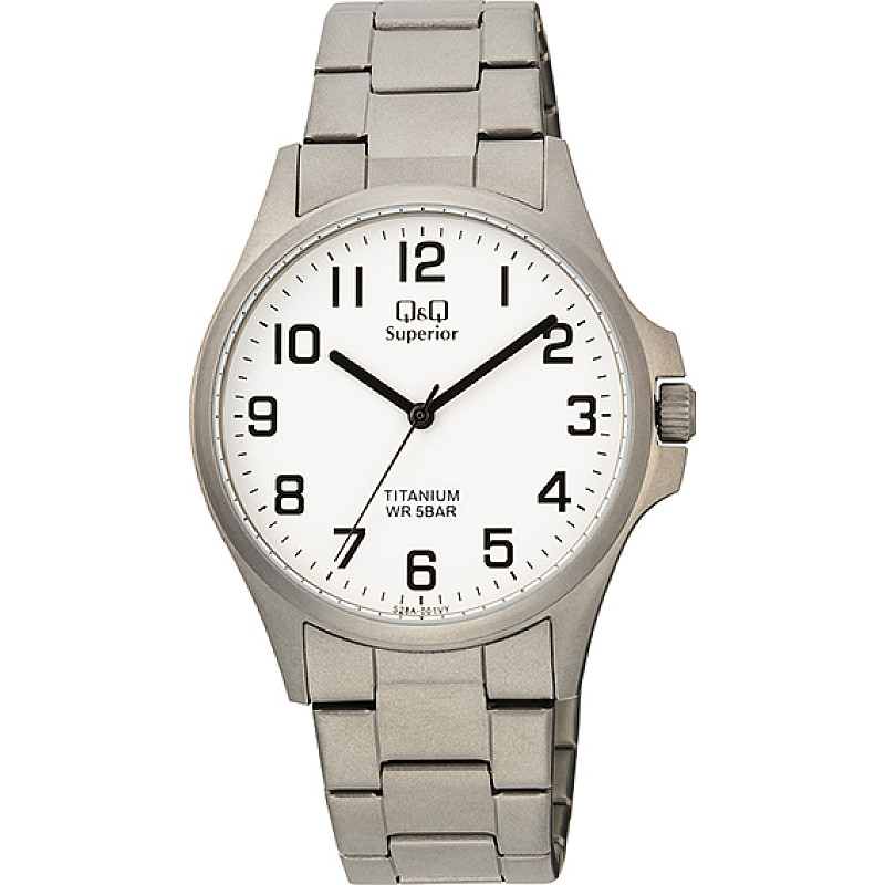 Мъжки аналогов часовник Q&Q Superior Titanium - S28A-001VY 1 - Timezone-bg.com Мъжки аналогов часовник Q&Q Superior Titanium - S28A-001VY 1