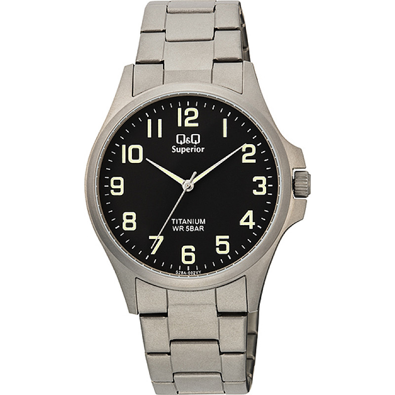 Мъжки аналогов часовник Q&Q Superior Titanium - S28A-002VY 1 - Timezone-bg.com Мъжки аналогов часовник Q&Q Superior Titanium - S28A-002VY 1