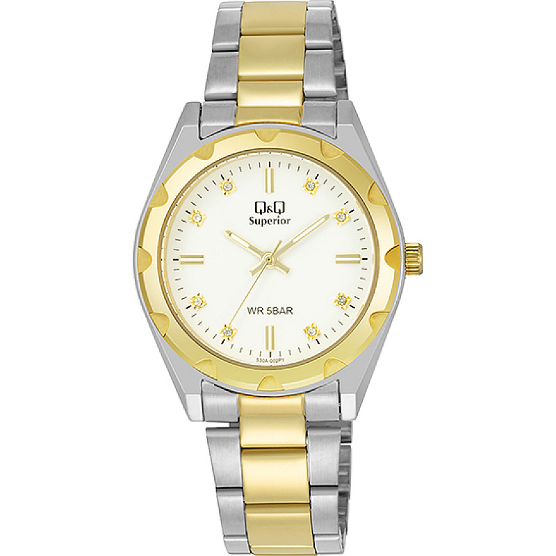 Дамски аналогов часовник Q&Q Superior - S30A-002VY 1 - Timezone-bg.com Дамски аналогов часовник Q&Q Superior - S30A-002VY 1