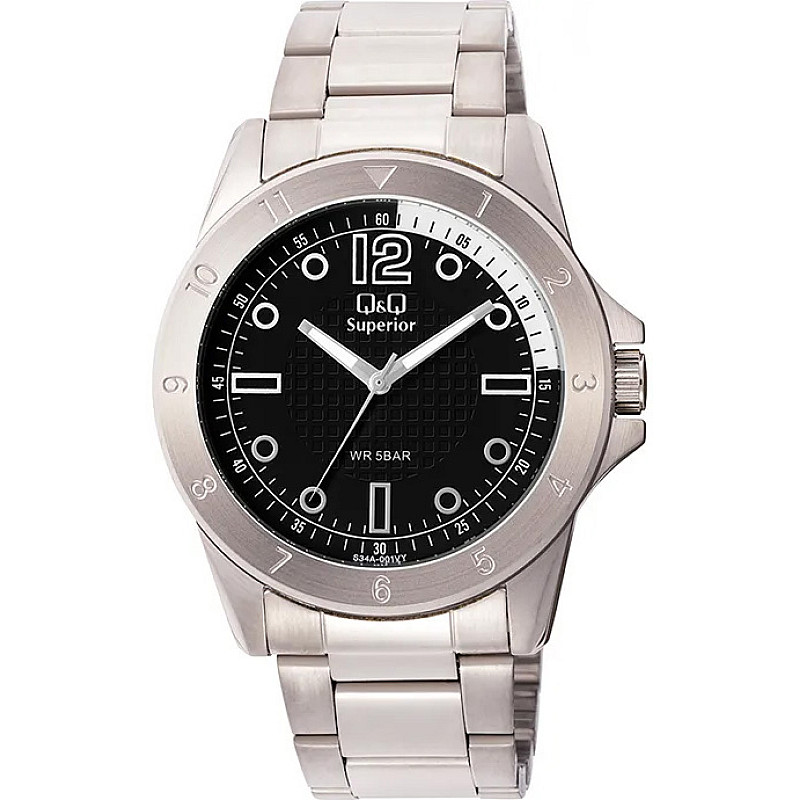 Мъжки часовник Q&Q Superior - S34A-001VY 1 - Timezone-bg.com Мъжки часовник Q&Q Superior - S34A-001VY 1