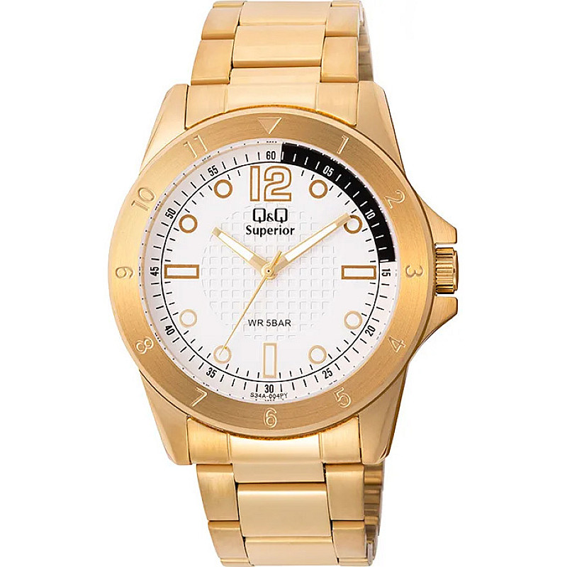 Мъжки часовник Q&Q Superior - S34A-004VY - Timezone-bg.com Мъжки часовник Q&Q Superior - S34A-004VY