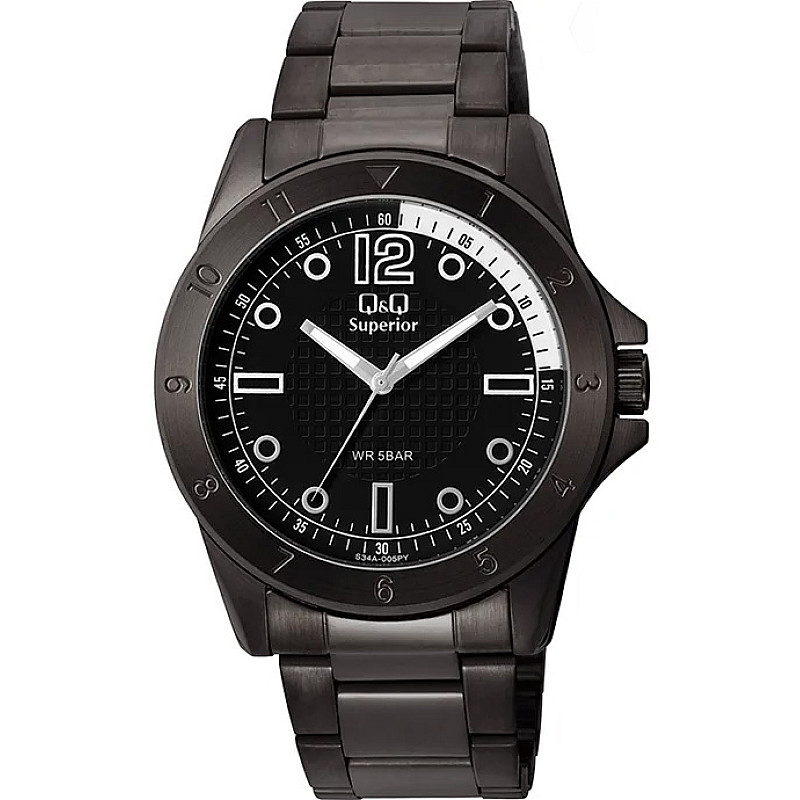 Мъжки часовник Q&Q Superior - S34A-005VY - Timezone-bg.com Мъжки часовник Q&Q Superior - S34A-005VY
