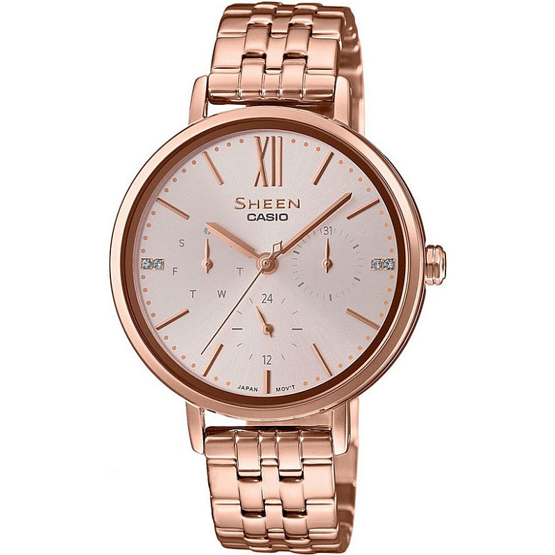 Дамски часовник CASIO SHEEN SWAROVSKI EDITION - SHE-3064PG-4AUER - Timezone-bg.com Дамски часовник CASIO SHEEN SWAROVSKI EDITION - SHE-3064PG-4AUER