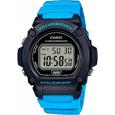 Мъжки дигитален часовник Casio - Casio Collection - W-219H-2A2VEF
