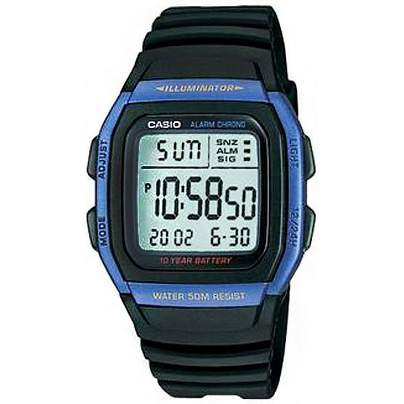 Мъжки дигитален часовник Casio - Casio Collection - W-96H-2AVDF