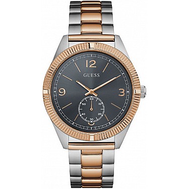 Мъжки часовник Guess Silver Rose Gold Stainless Steel - W0872G2