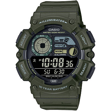 Дигитален часовник Casio Fishing Gear - WS-1500H-3BVEF