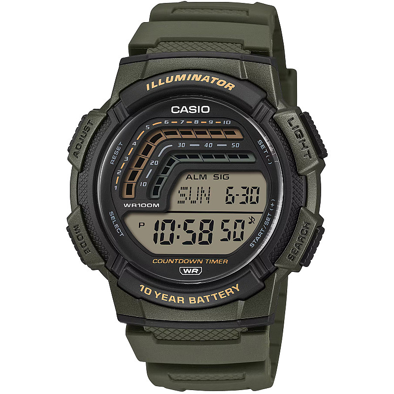 Мъжки часовник Casio - WS-1800-3AVEF - Timezone-bg.com Мъжки часовник Casio - WS-1800-3AVEF